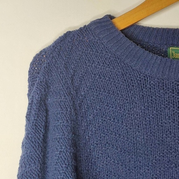 Vintage James Davis Knit Sweater Blue Size XL - Picture 2 of 7